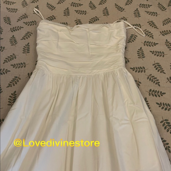 NWOT Reformation Lissa Dress White - Picture 6 of 8